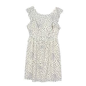NEW Fervour A-Line Ivory Animal Print Knee Length Sleeveless Women's Dress 1X